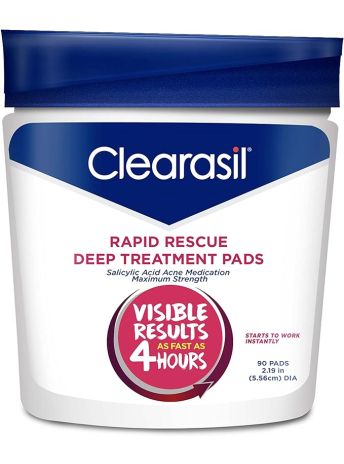 CLEARASIL RAPID RESCUE DEEP TREATMENT PADS 90S