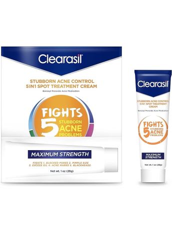 CLEARASIL STUBBORN ACNE CONTROL 5IN1 SPOT TREATMENT CREAM 28G