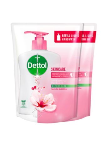 DETTOL ANTIBACTERIAL HANDWASH REFILL SKINCARE 225MLX2