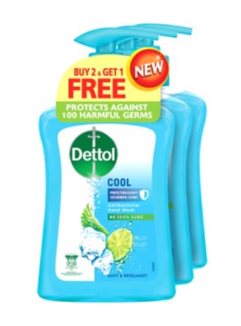 DETTOL ANTIBACTERIAL HANDWASH VALUE PACK COOL 250MLX3