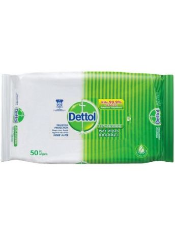 DETTOL ANTIBACTERIAL WET WIPES 50S