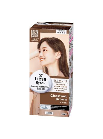 LIESE CREAMY BUBBLE COLOR CHESTNUT BROWN