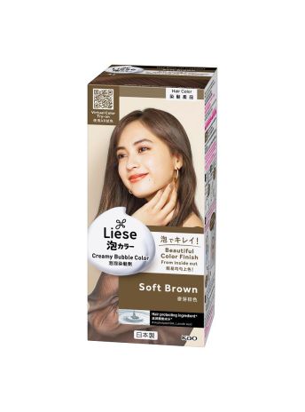 LIESE CREAMY BUBBLE COLOR SOFT BROWN