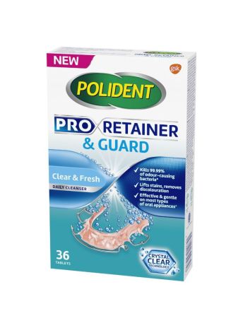 POLIDENT DAILY CLEANSER PRO RETAINER & GUARD 36S