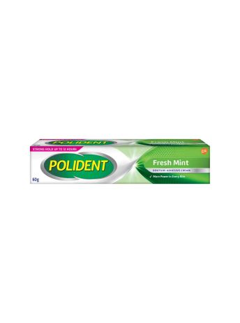 POLIDENT DENTURE CREAM FRESH MINT 60G